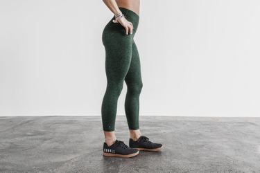 Nobull High-Rise 7/8 Matte Women's Tights Green | Australia (VS9132)